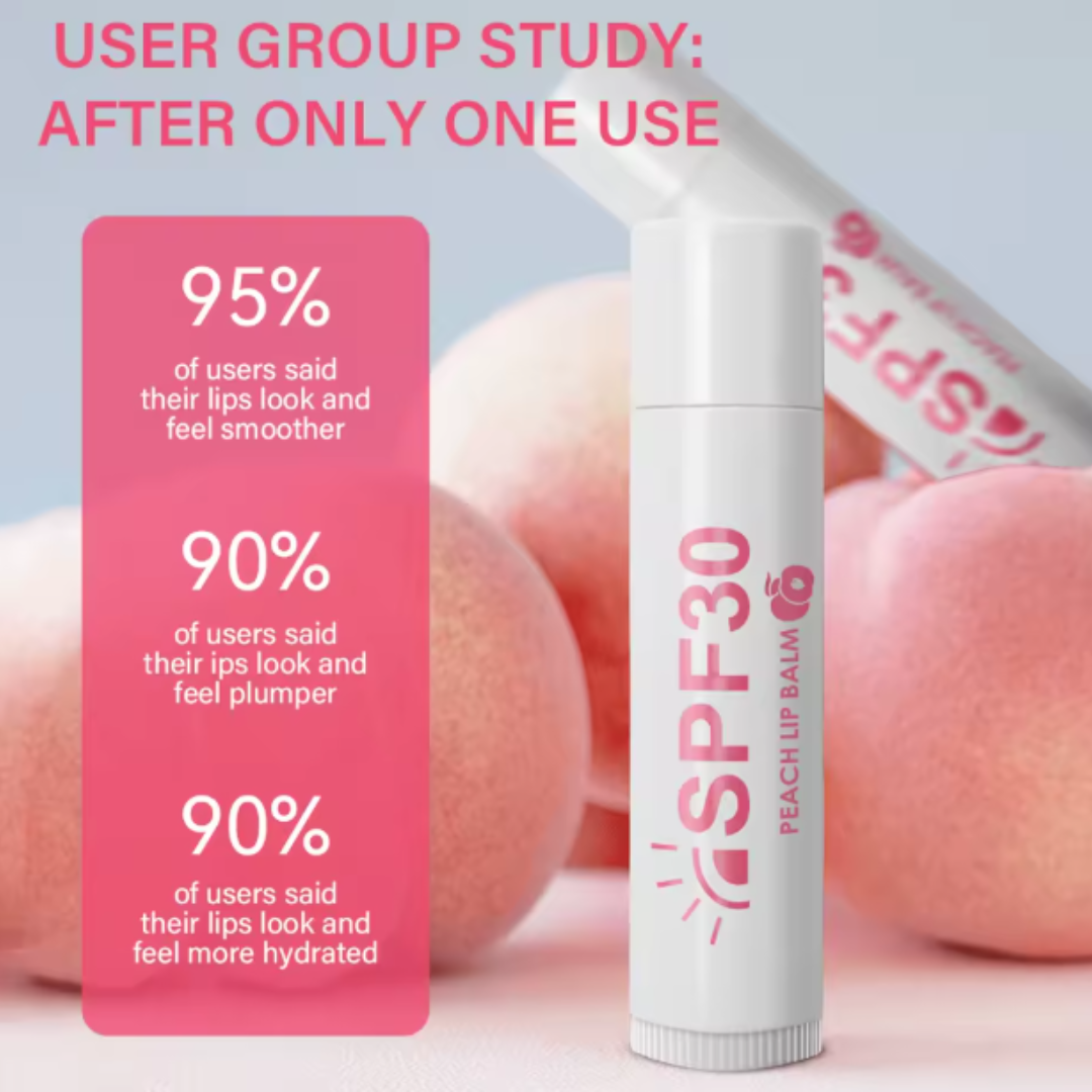 Peach Lip Balm SPF 30 – Everyday Moisture & Lip Nutrition
