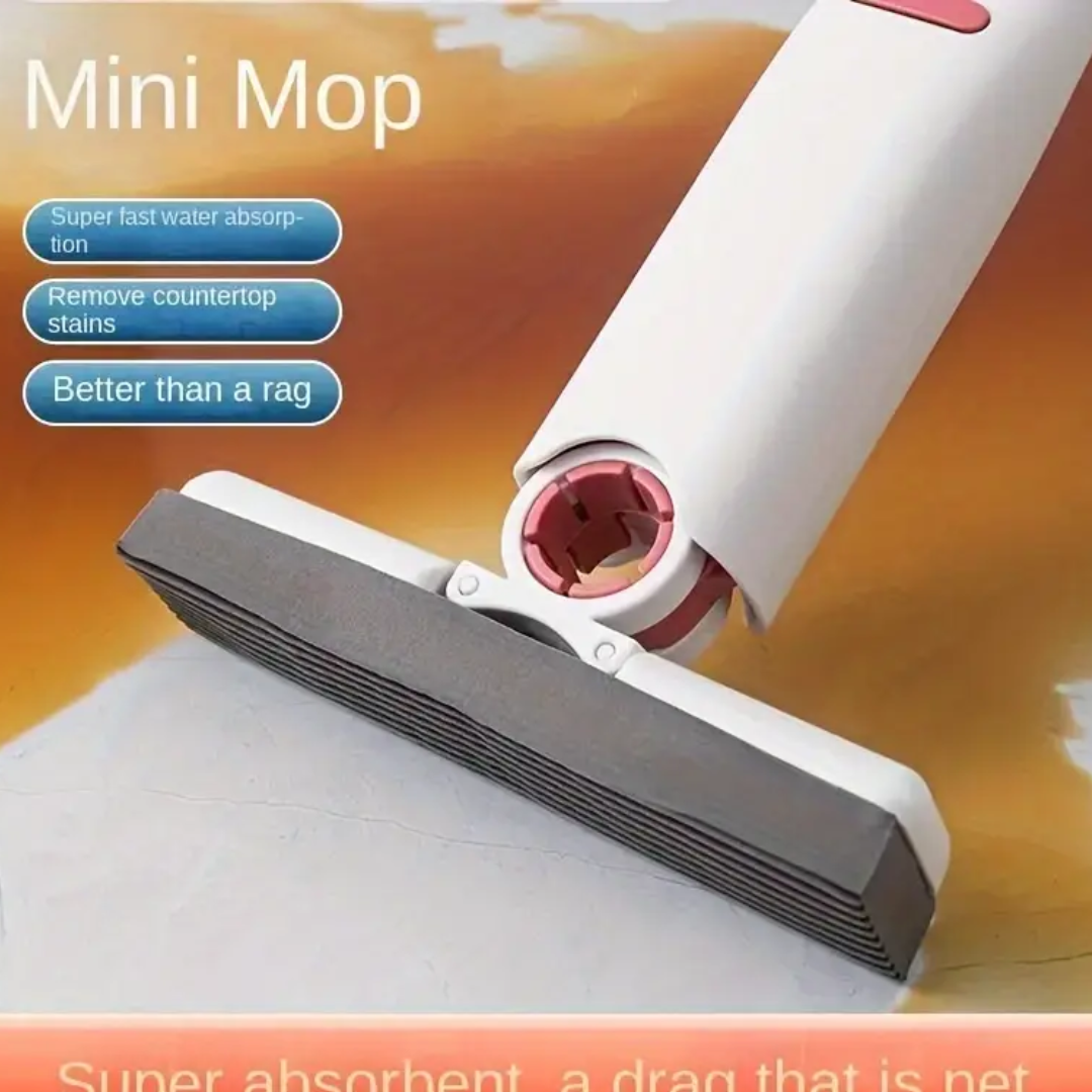 Mini Sponge Mop Wall-Mounted Design