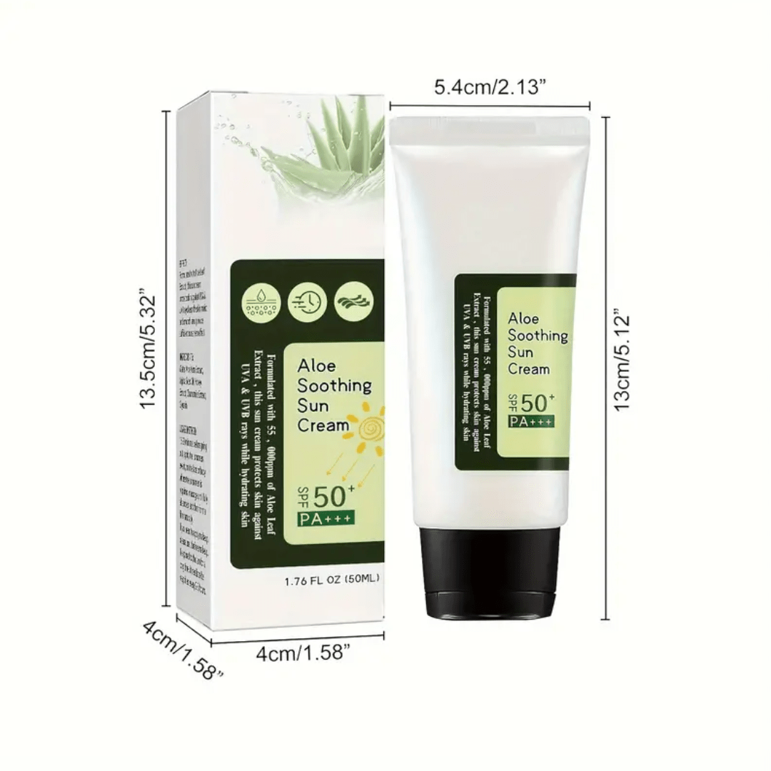 Aloe Soothing Sun Cream SPF50+ PA++++ – 50ml - Ethereal soul Collections