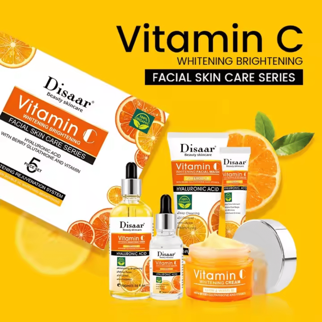 Disaar Vitamin C Whitening & Brightening Facial Skin Care Series – 5 - Piece Set - Ethereal soul Collections