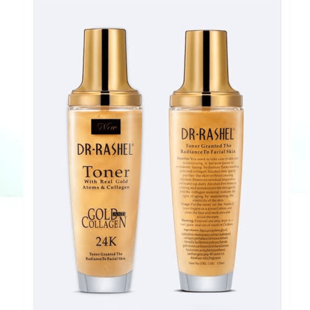 Dr Rashel 24K Gold & Collagen Toner – Brightening & Firming Facial Toner (120ml) - Ethereal soul Collections