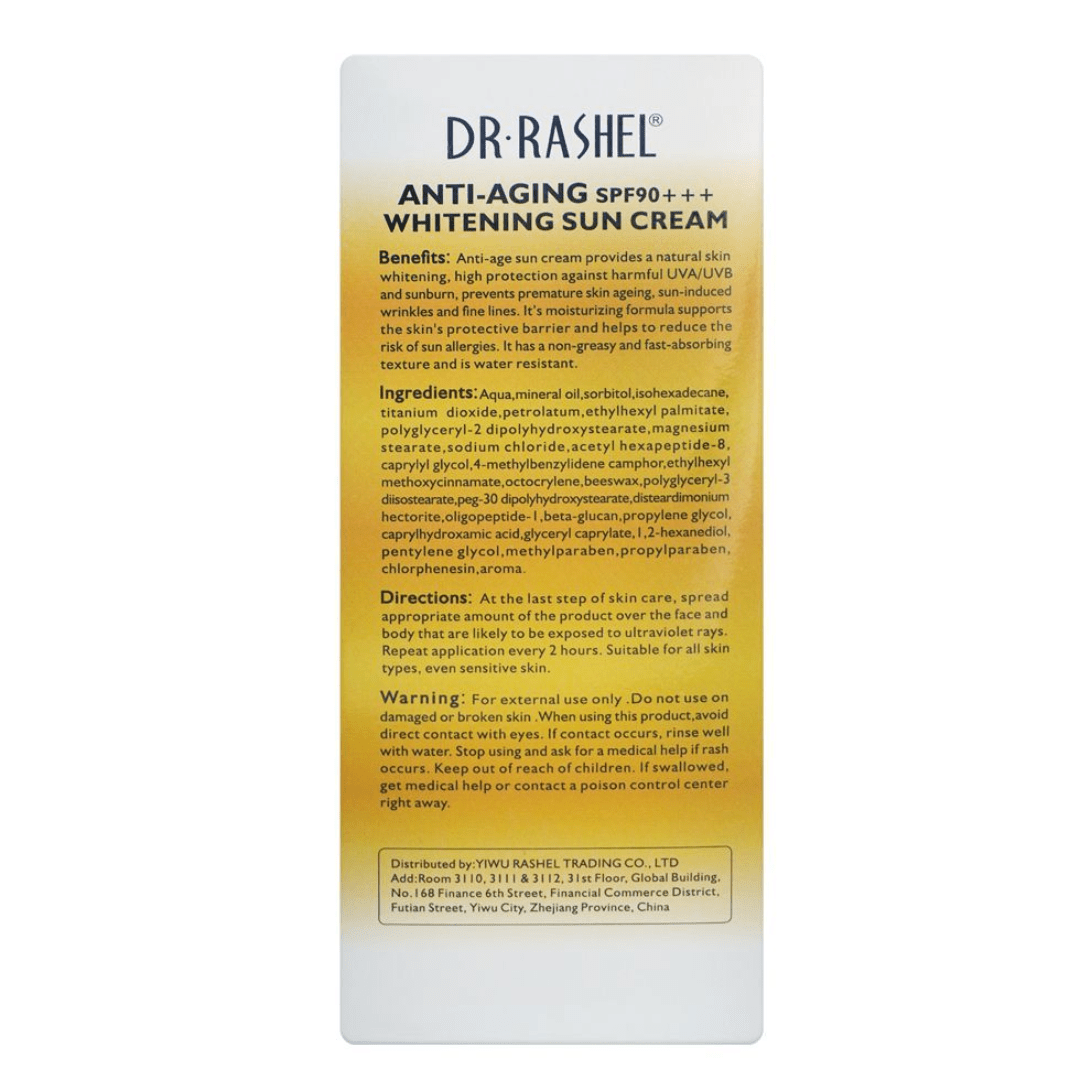Dr Rashel Sun screen Anti - Aging SPF 90 – 60g - Ethereal soul Collections