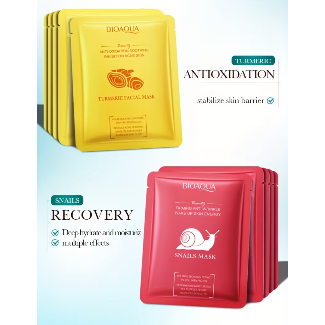 6PCS Facial Mask Set – Complete Skincare Collection