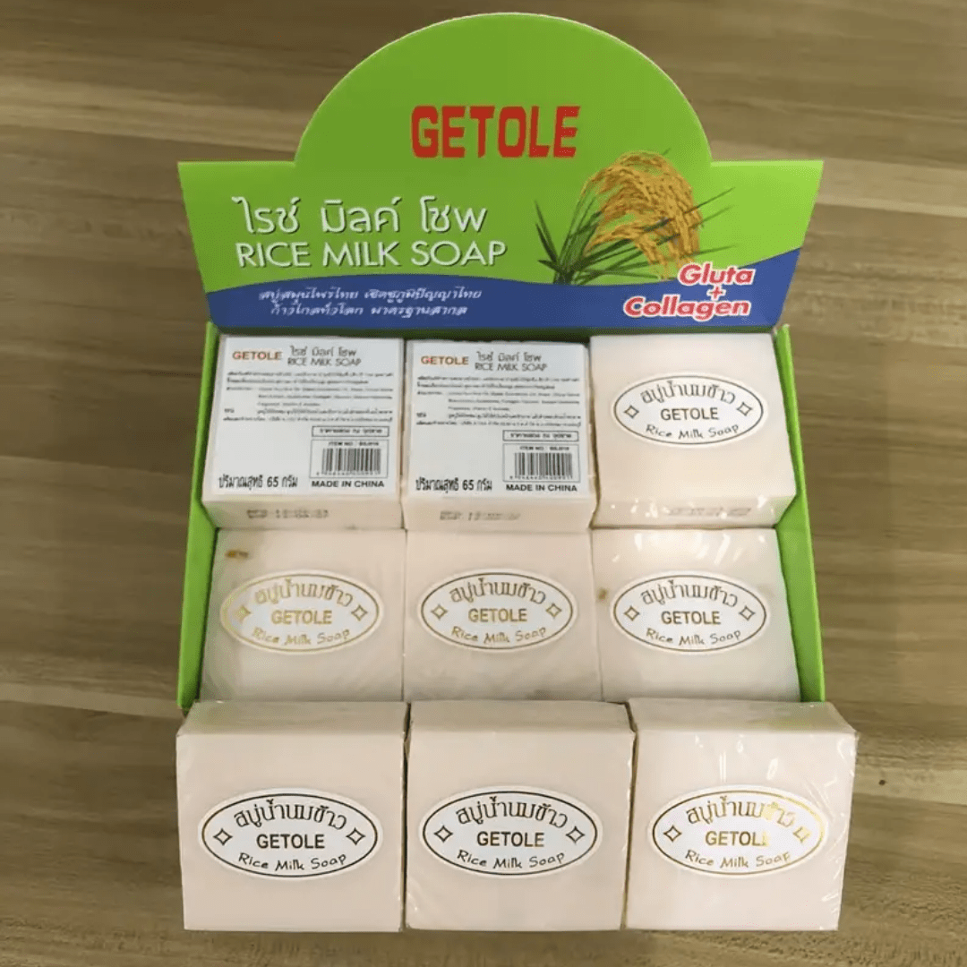 Getole Rice Milk Soap Bar – Whitening & Nourishing - Ethereal soul Collections