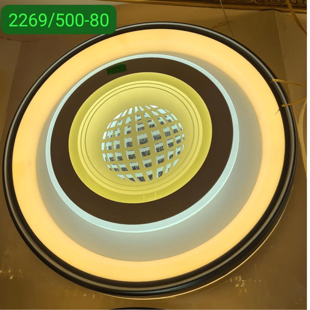 Modern LED Ceiling Light – Model 2269/500 - 80 | Round Flush - Mount with 3 Light Modes - Ethereal soul Collections