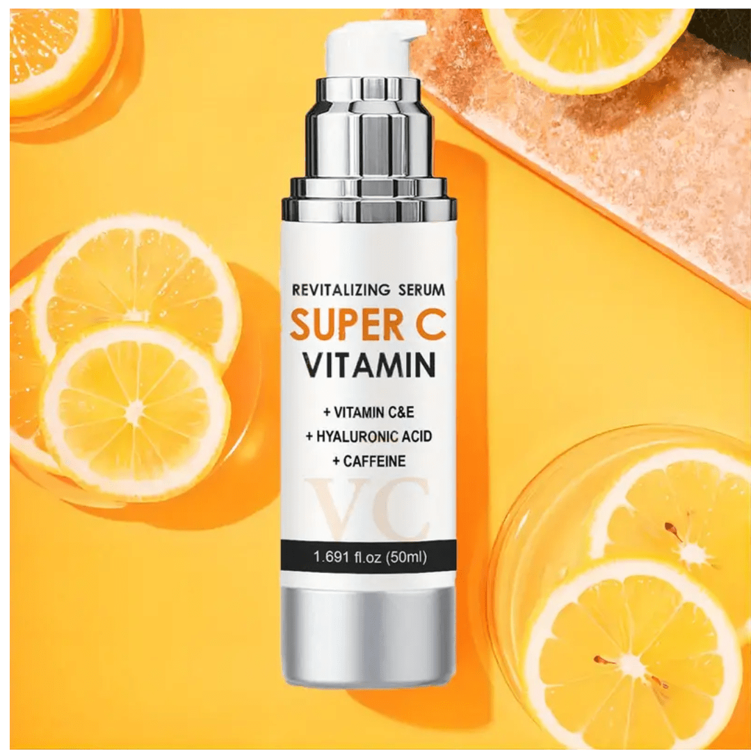 Super C Vitamin Revitalizing Serum – Vitamin C & E + Hyaluronic Acid + Caffeine (50ml) - Ethereal soul Collections