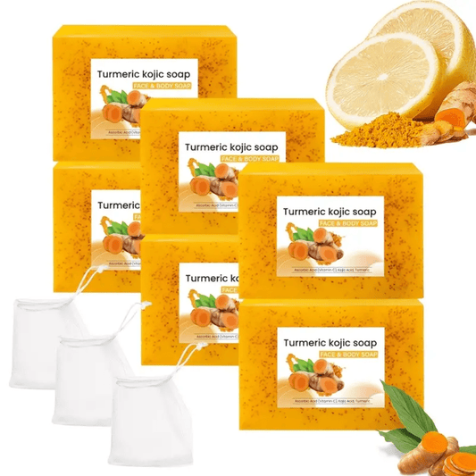 Turmeric Kojic Face & Body Soap – Brightening & Clarifying Bar - Ethereal soul Collections