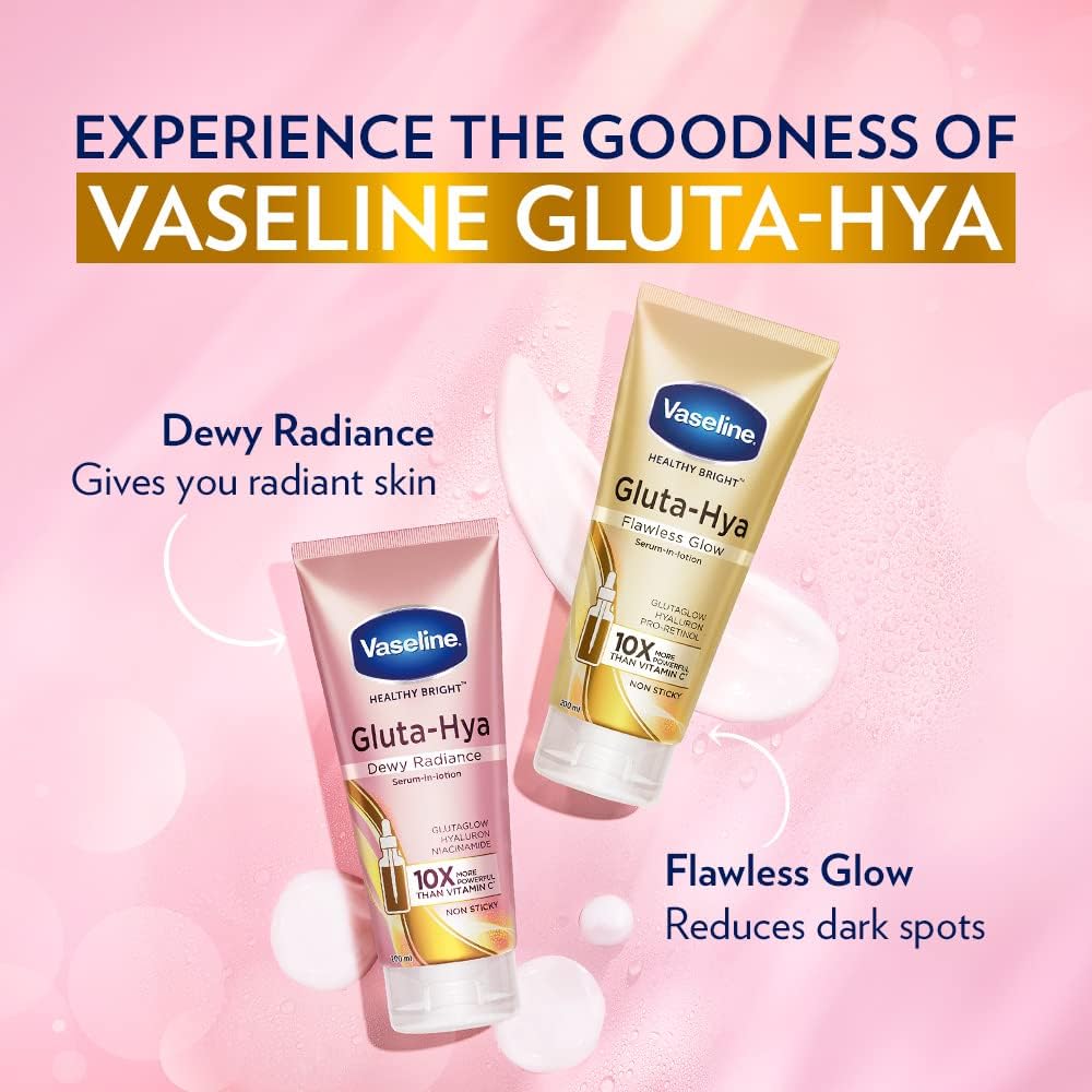 Vaseline Gluta - Hya Dewy Radiance Serum - In - Lotion – 200ml - Ethereal soul Collections