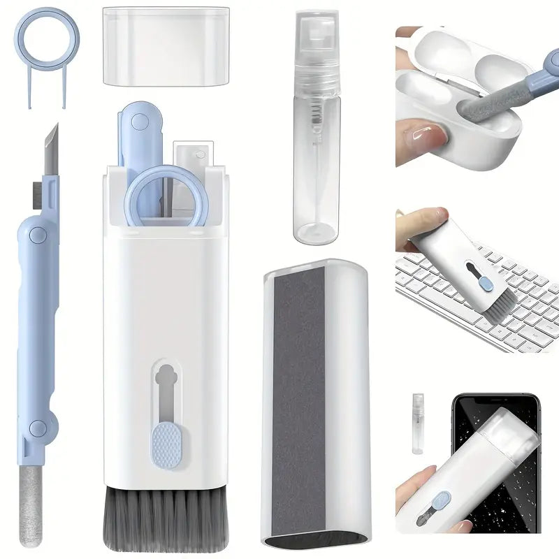 7-in-1 Electronic Cleaner Kit – Multi-Tool for Keyboard, Earbuds, Screens & More