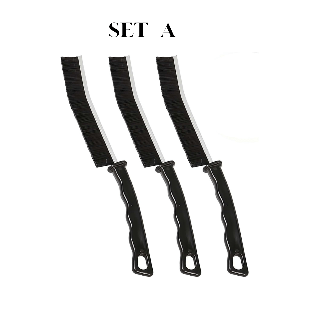 3 - Piece Multipurpose Cleaning Brush Set – Heavy - Duty Bristles with Ergonomic Handle - Ethereal soul Collections