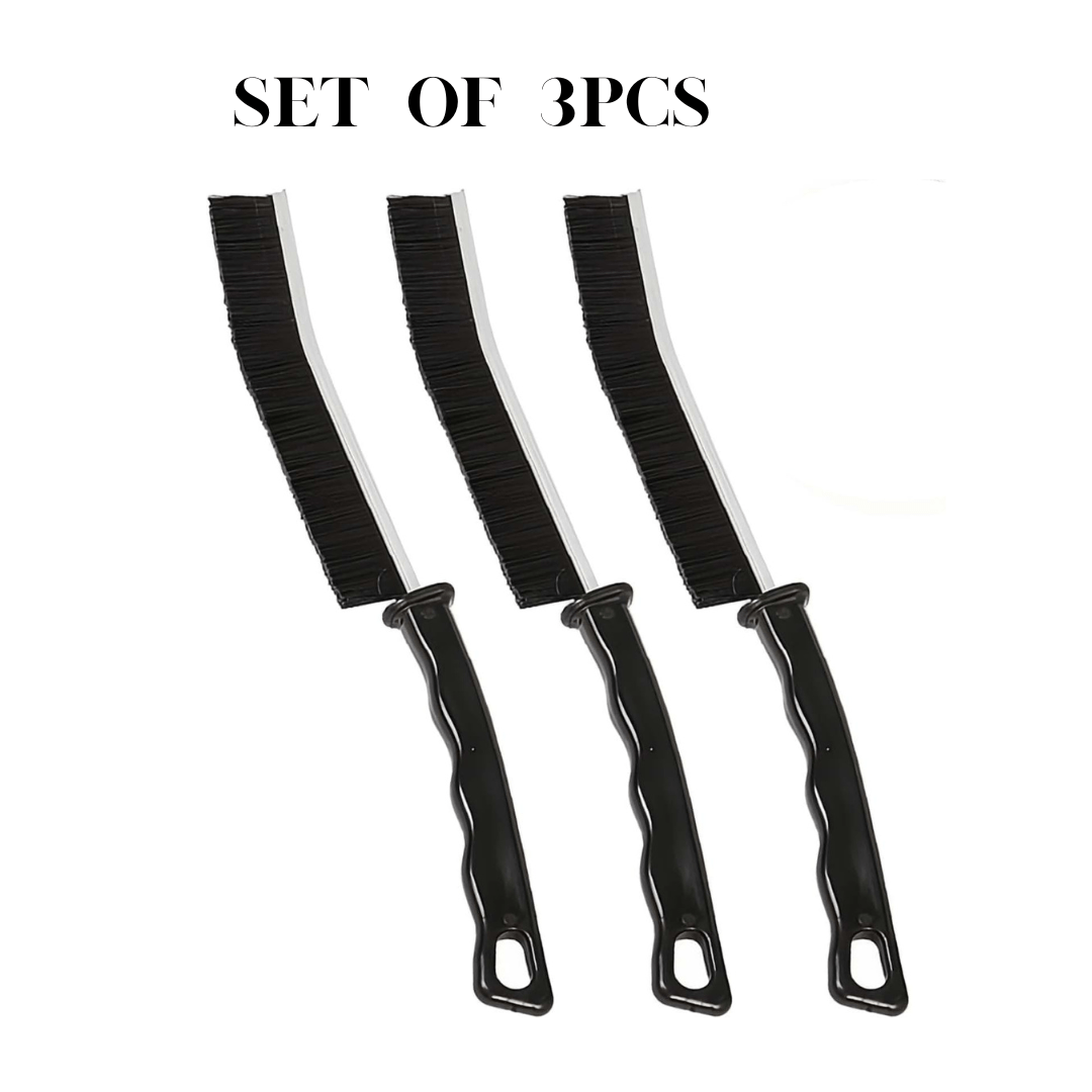 3 - Piece Multipurpose Cleaning Brush Set – Heavy - Duty Bristles with Ergonomic Handle - Ethereal soul Collections