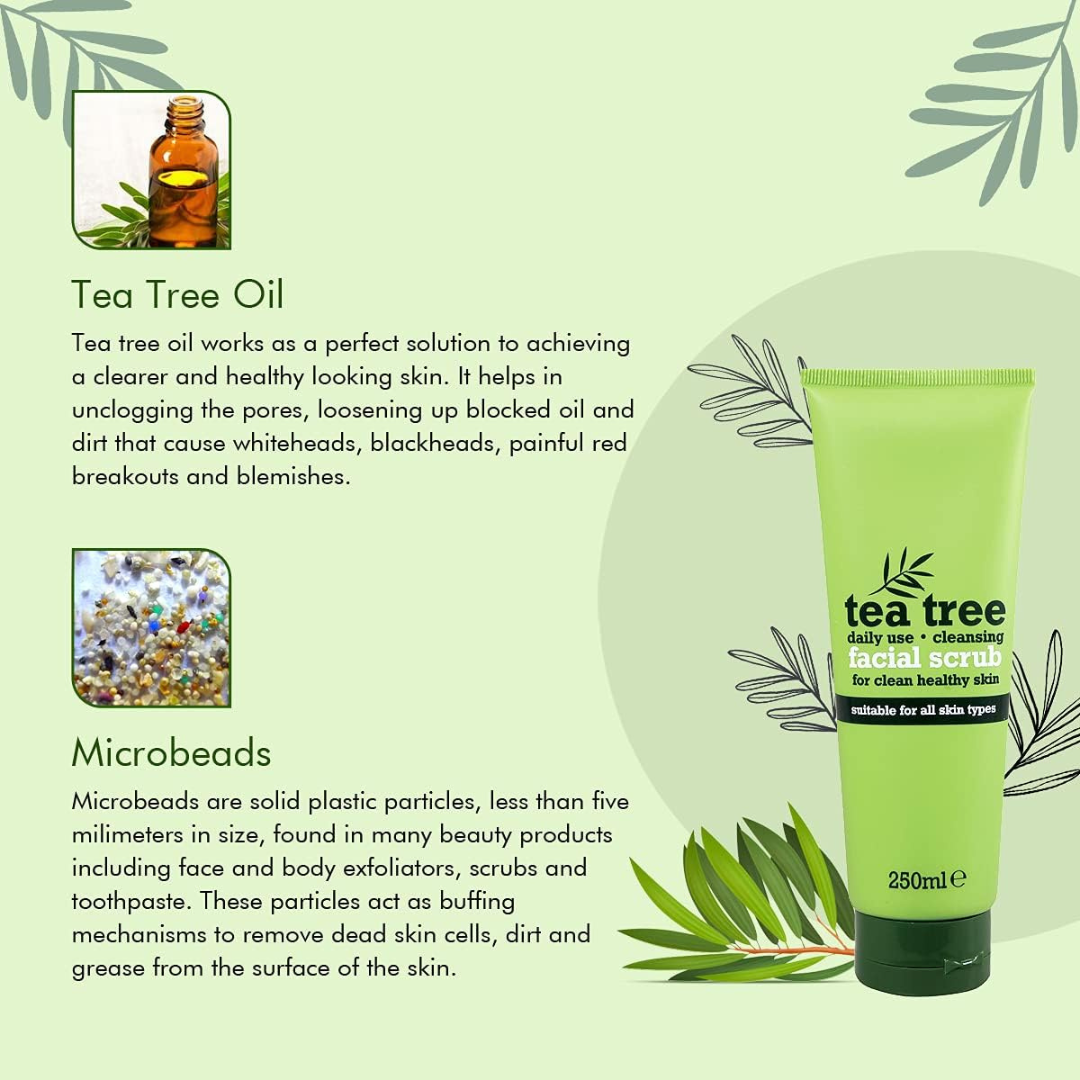 Tea Tree Daily Use Cleansing Facial Scrub – 250m
