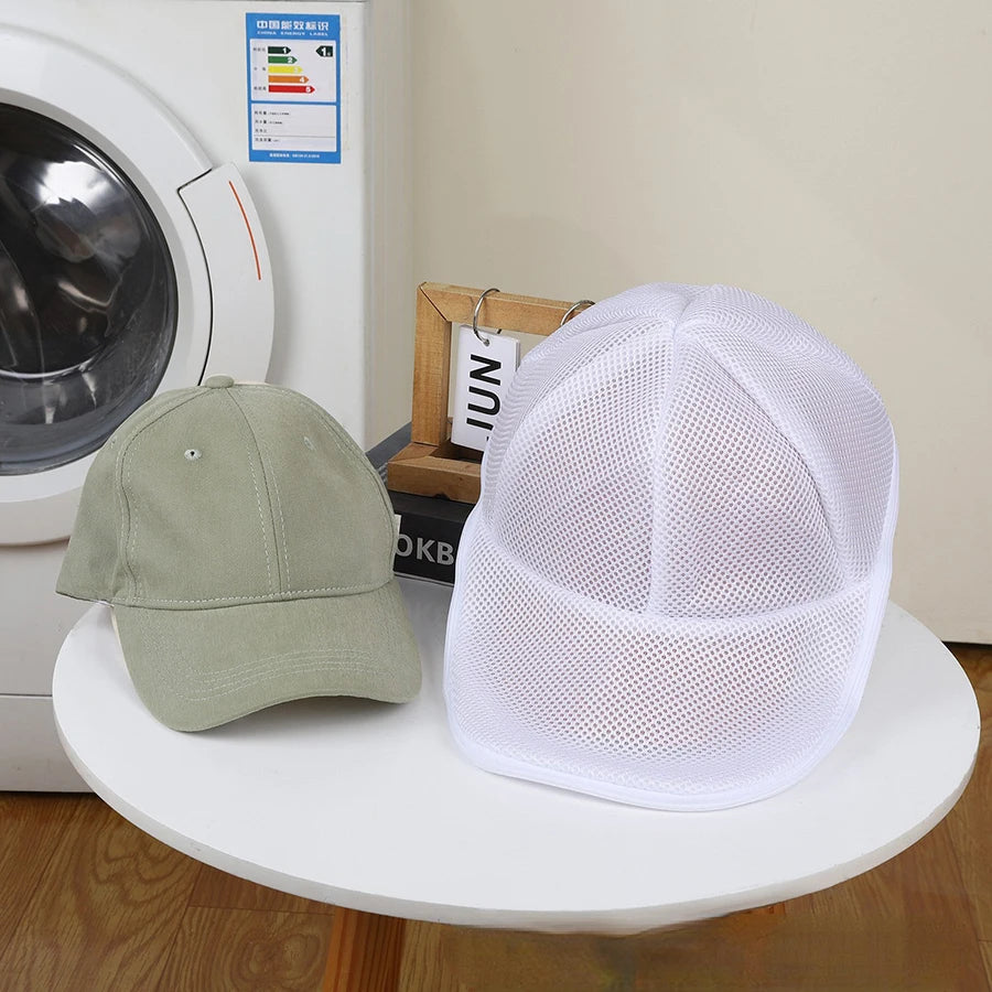 3-Layer Mesh Hat Washing Bag – Protective Cap Washer for Washing Machine