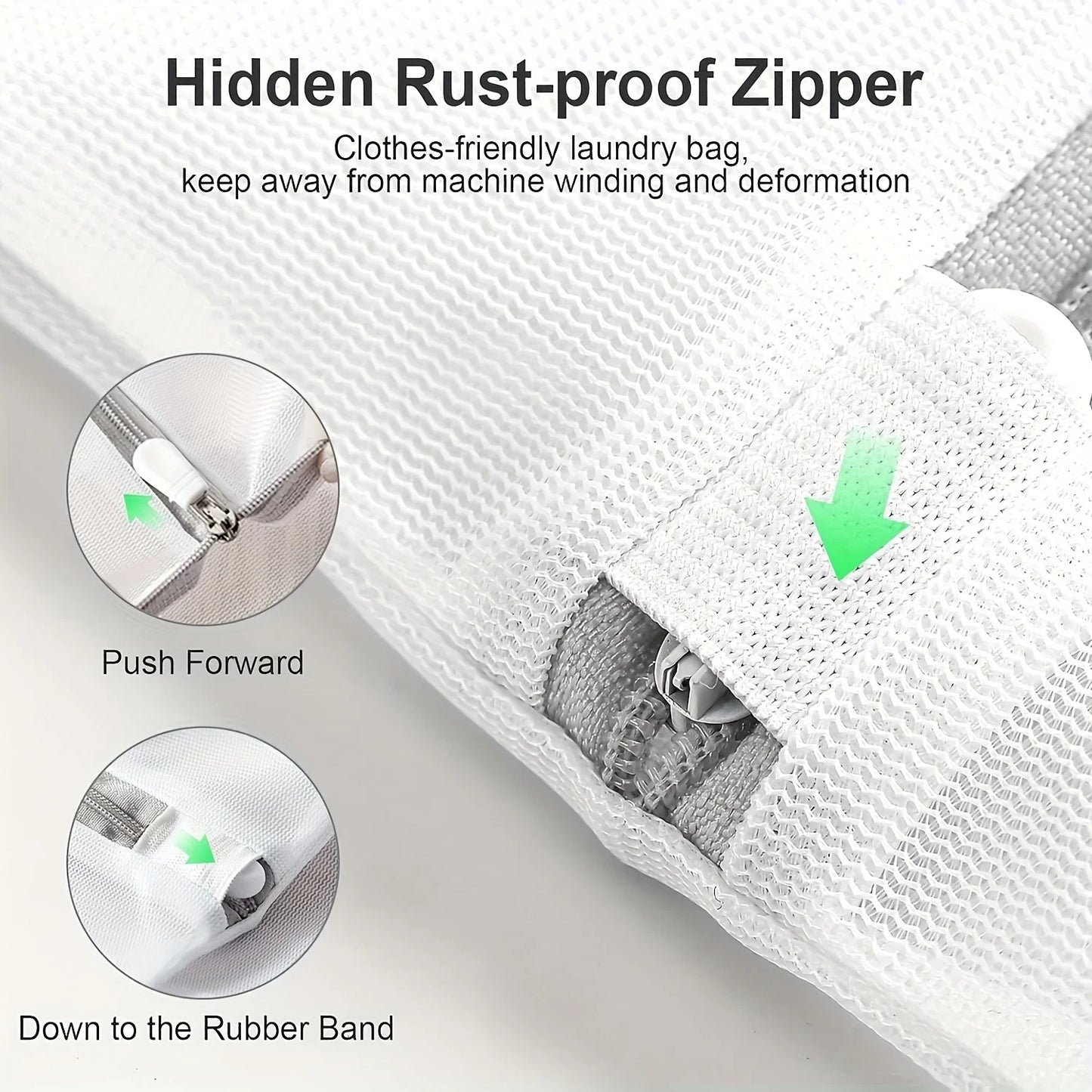 Mesh Laundry Bags Set – 5 Pieces Mixed Sizes Washing Bags (S, M, L)
