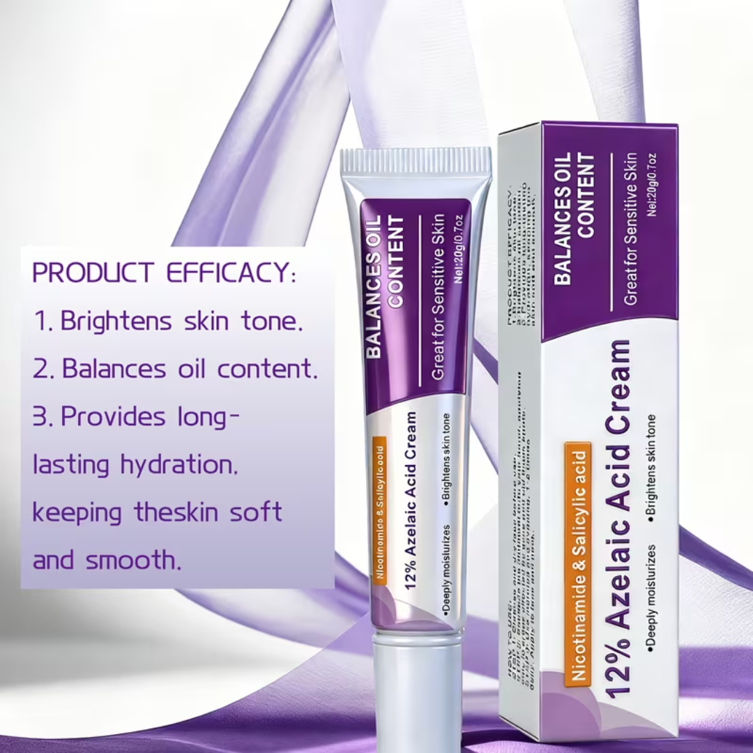 12% Azelaic Acid Cream – Oil Control & Brightening (20g)