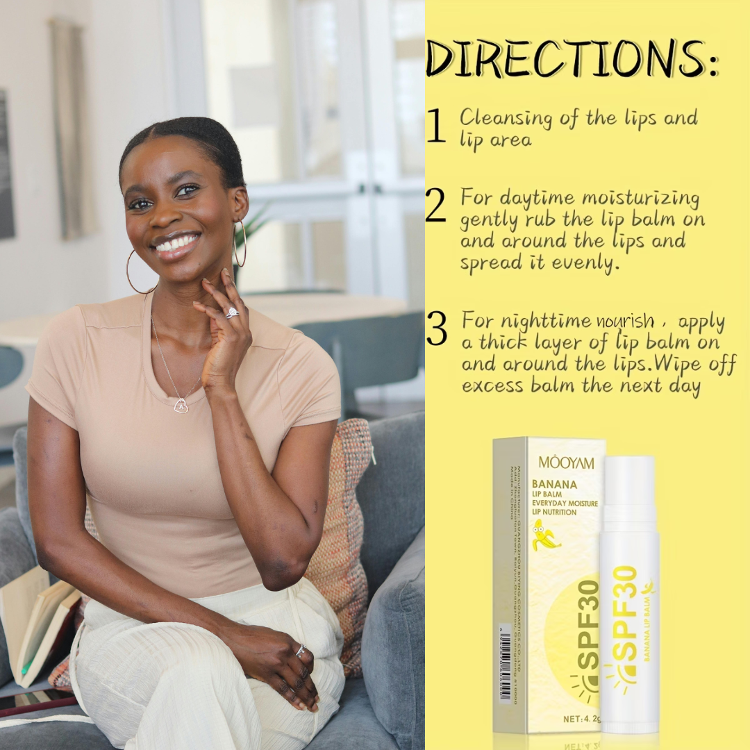Banana Lip Balm SPF 30 – Everyday Moisture & Protection