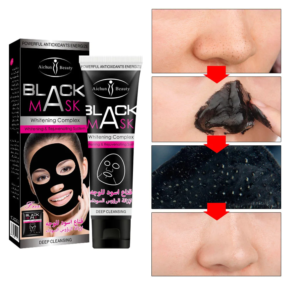 Aichun Beauty Black Mask – Whitening Complex & Deep Cleansing (120ml)