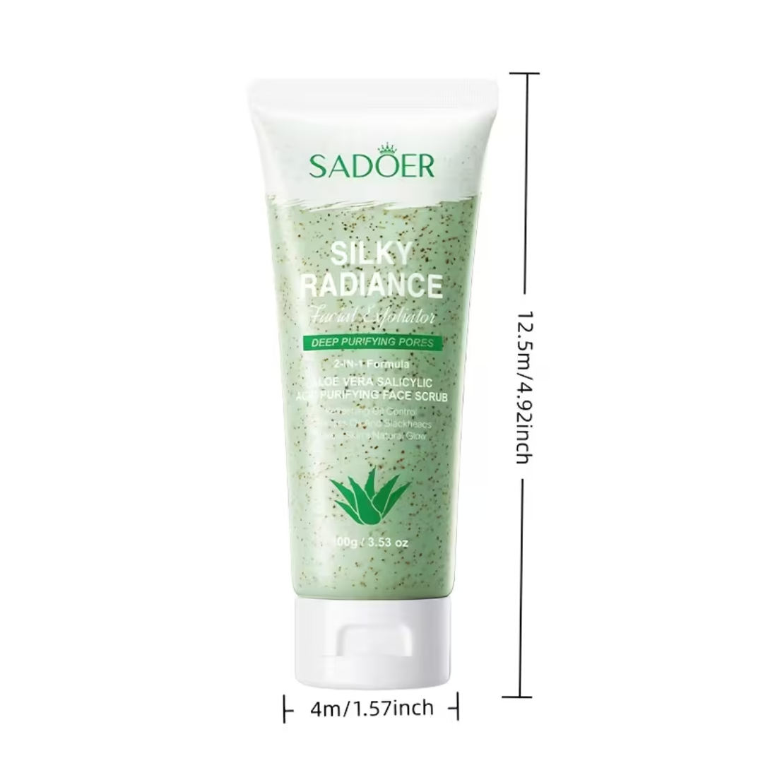 SADOER Silky Radiance Aloe Vera Face Scrub – 100g