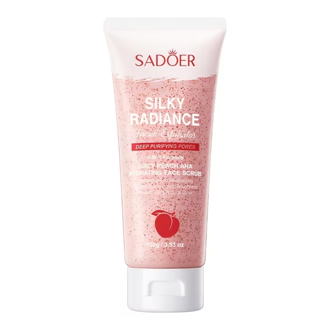 SADOER Silky Radiance Peach Face Scrub – 100g
