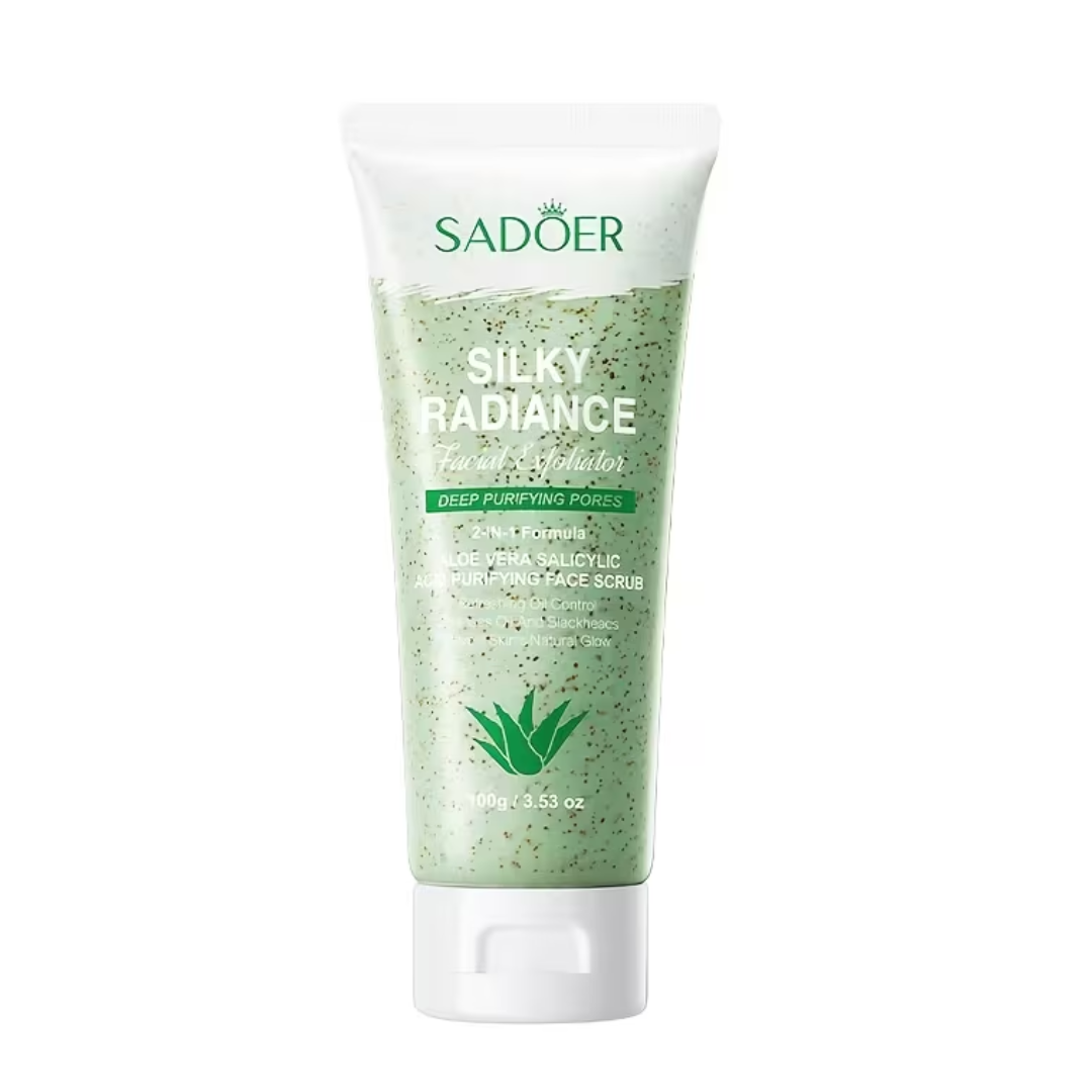 SADOER Silky Radiance Aloe Vera Face Scrub – 100g