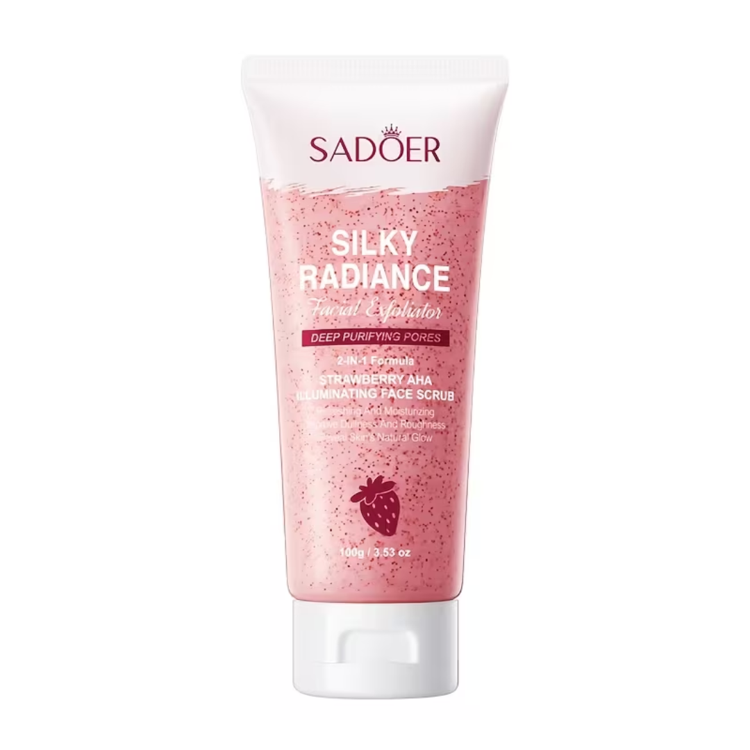 SADOER Silky Radiance Strawberry Face Scrub – 100g