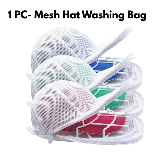 3-Layer Mesh Hat Washing Bag – Protective Cap Washer for Washing Machine