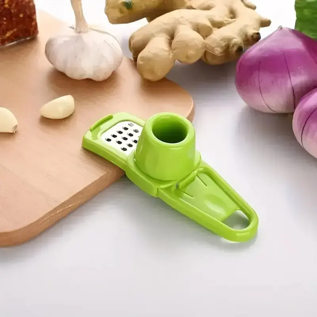 2-in-1 Garlic Crusher & Grater – Quick & Effortless Prep Tool