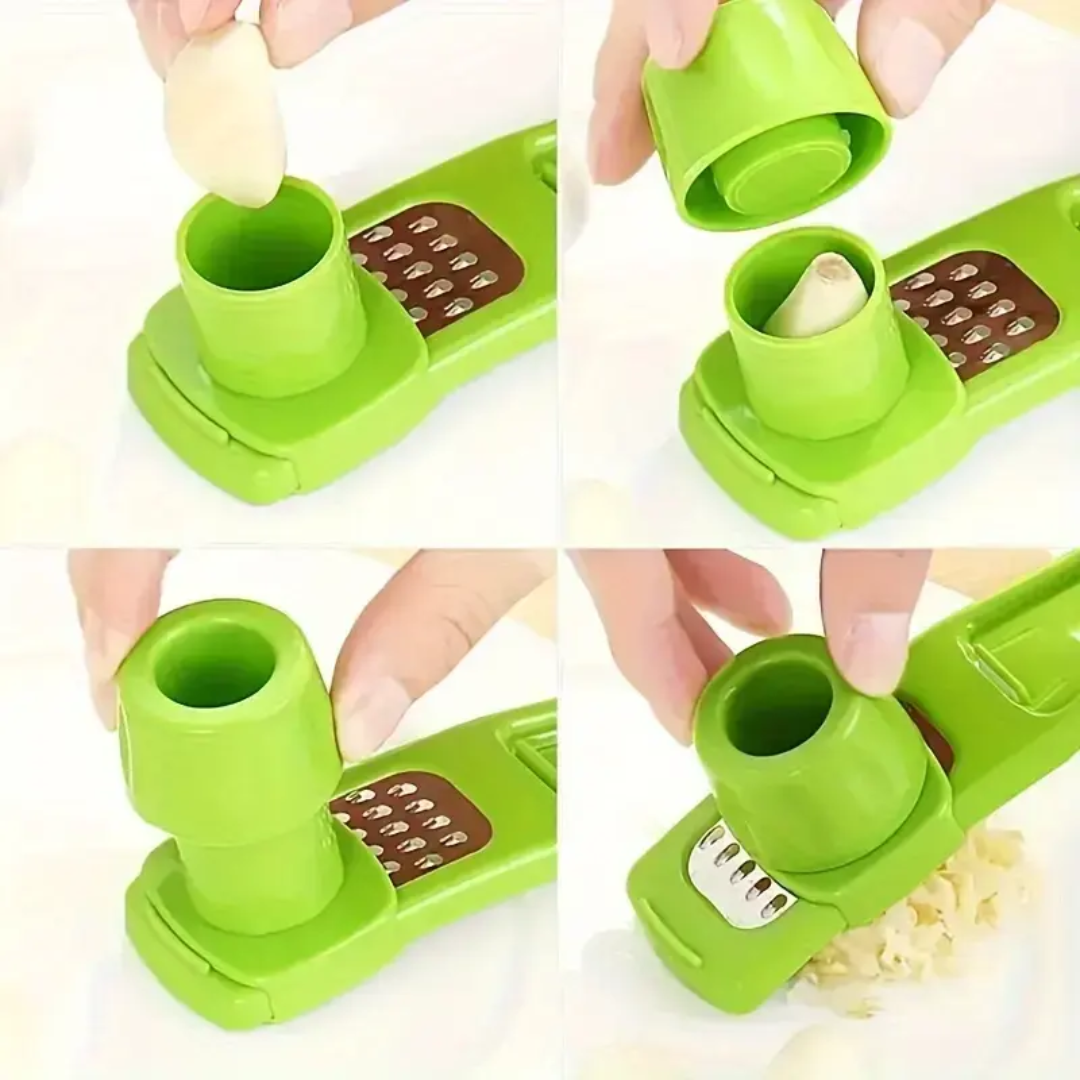 2-in-1 Garlic Crusher & Grater – Quick & Effortless Prep Tool