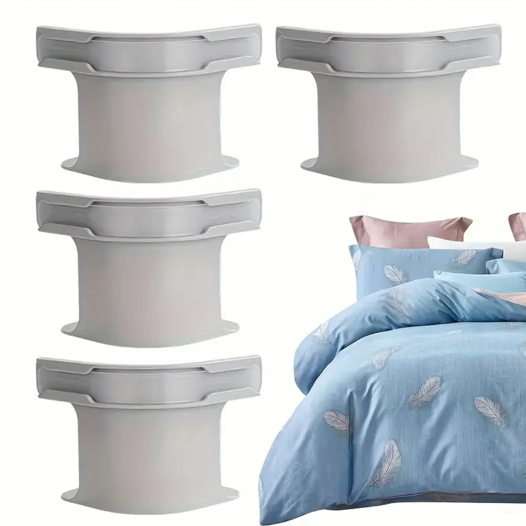 4pcs Bed Sheet Grippers – Mattress Holder Clips for Tight & Wrinkle-Free Sheets
