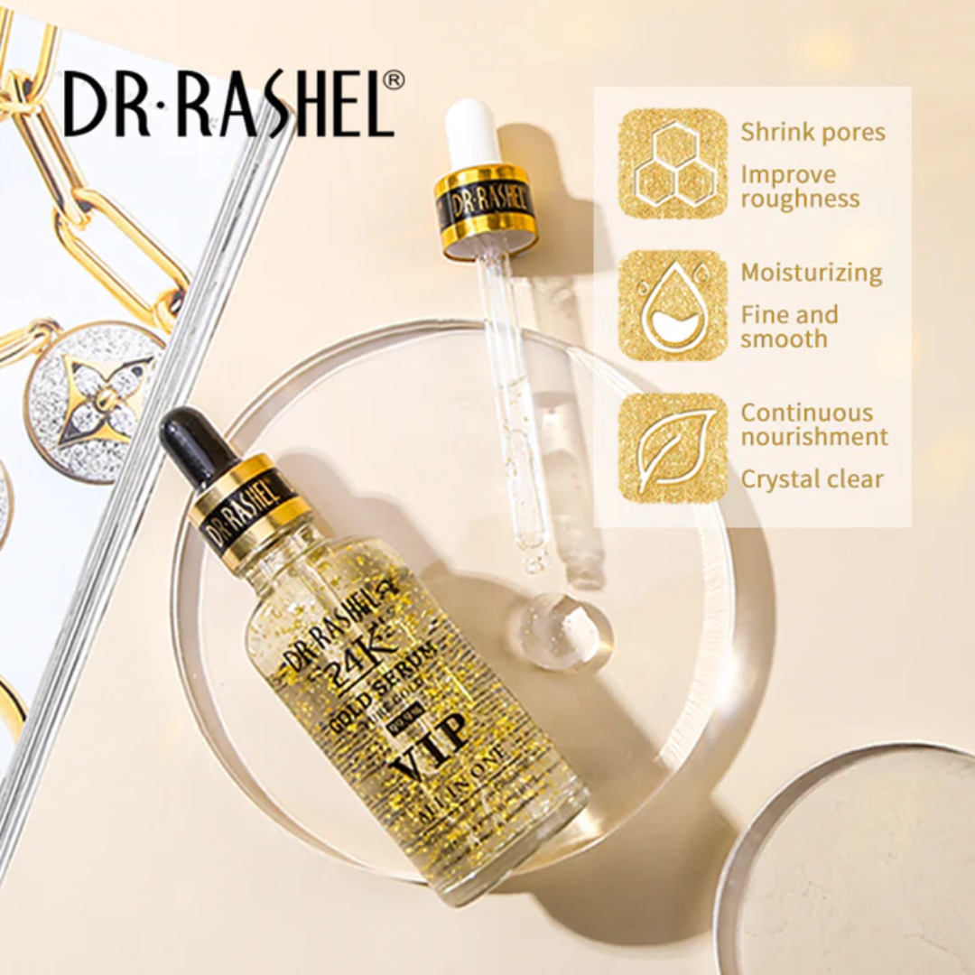 Dr Rashel 24K Gold Serum VIP All In One – 99.9% Pure Gold, 40 ml