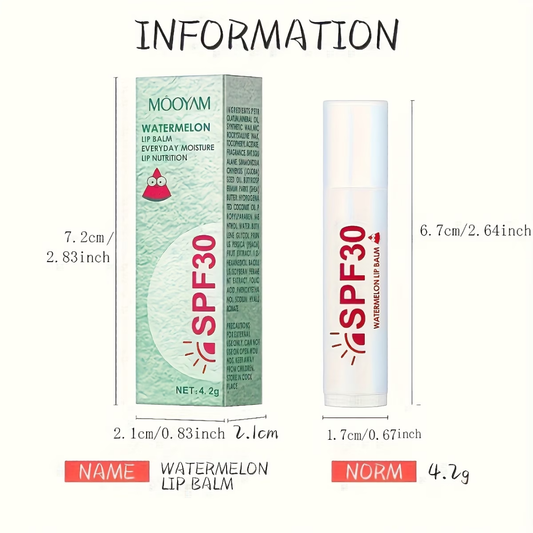Watermelon Lip Balm SPF 30 – Everyday Moisture