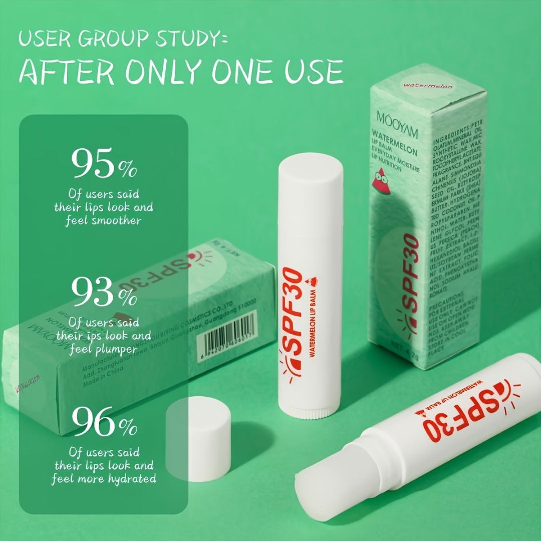Watermelon Lip Balm SPF 30 – Everyday Moisture