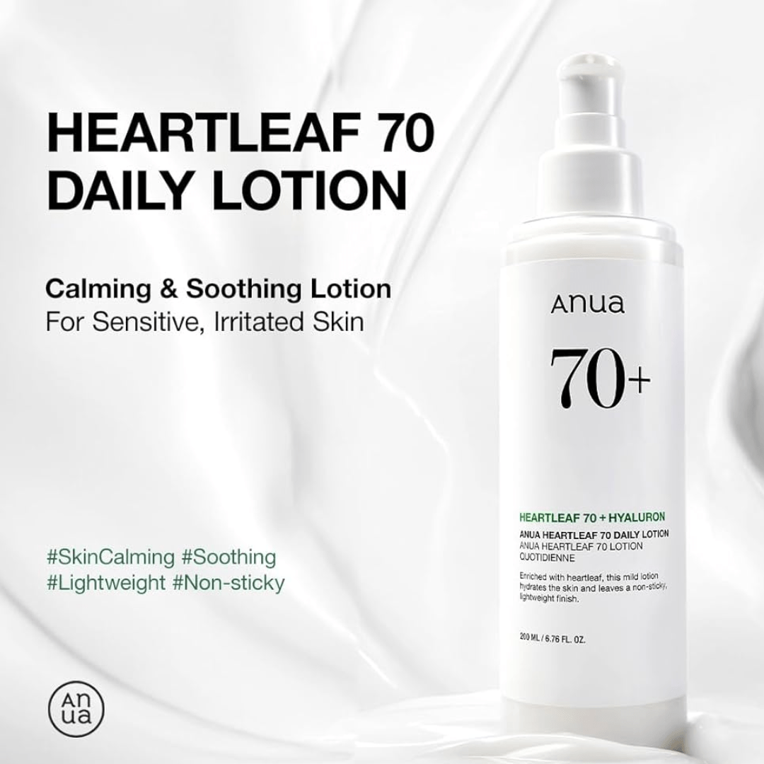 Anua Heartleaf 70% Soothing Relief Lotion – 200ml - Ethereal soul Collections