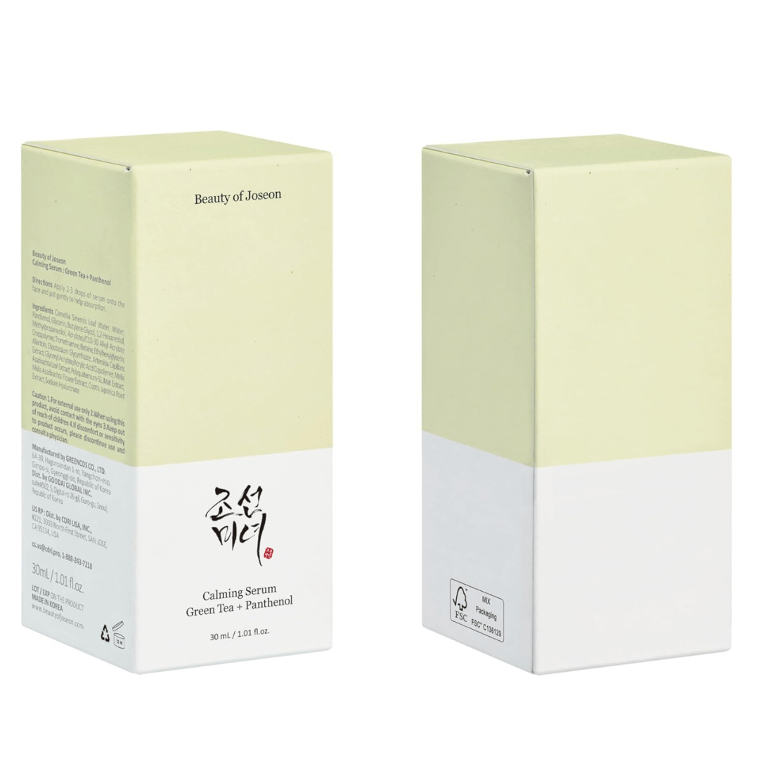 Beauty of Joseon Calming Serum – Green Tea + Panthenol (30ml) - Ethereal soul Collections