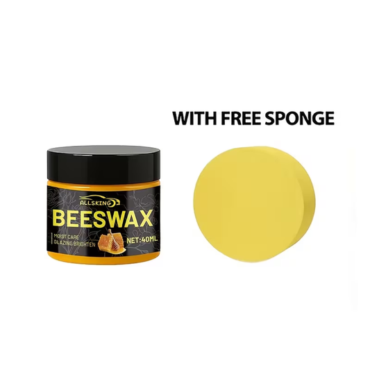 Beeswax Leather Care Cream with Sponge – Shoe & Bag Polish (40ml)