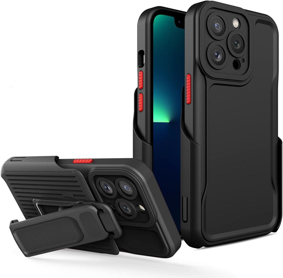 Rugged Kickstand Case for iPhone 15 Pro – Multi-Angle Stand & Heavy-Duty Protection