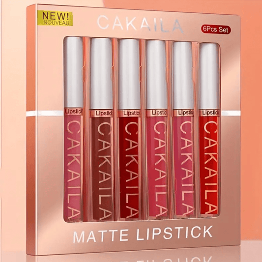 CAKAILA 6 - Piece Matte Liquid Lipstick Set – Long - Lasting, Waterproof, Smooth Finish - Ethereal soul Collections