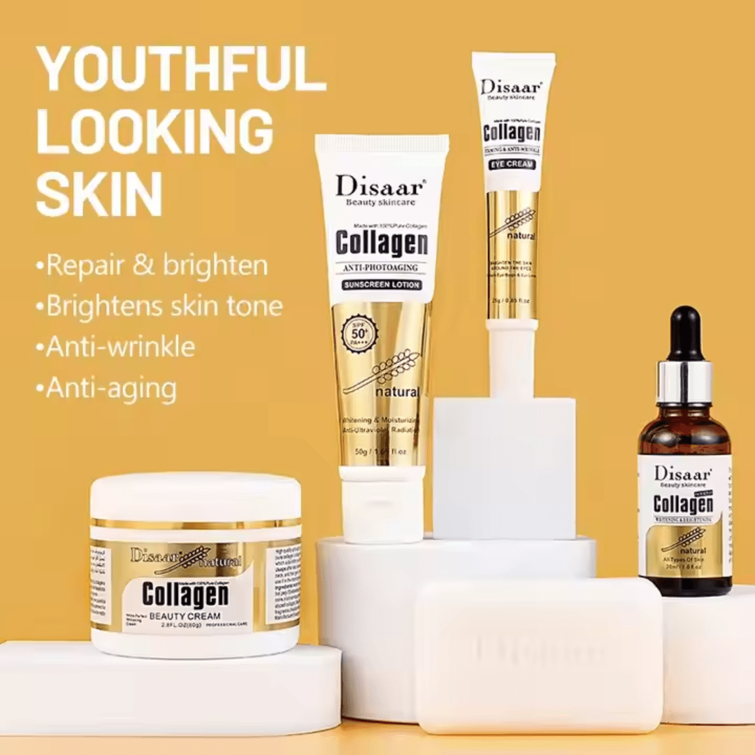Disaar Collagen Repair & Whitening 5 - Piece Skincare Set - Ethereal soul Collections