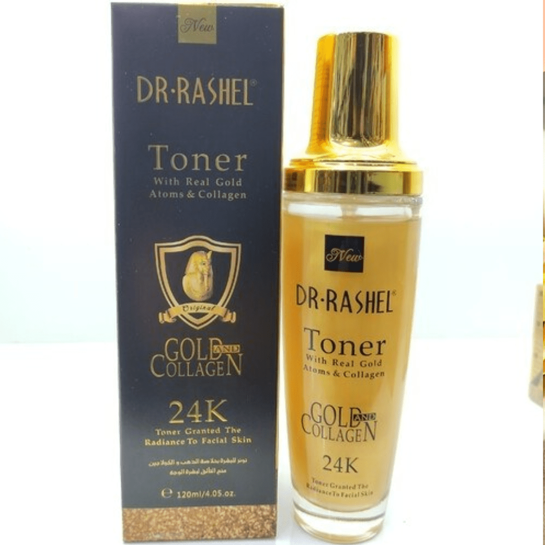 Dr Rashel 24K Gold & Collagen Toner – Brightening & Firming Facial Toner (120ml) - Ethereal soul Collections