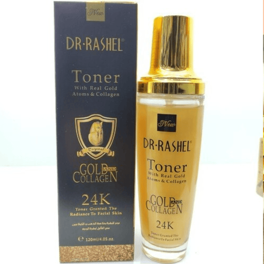 Dr Rashel 24K Gold & Collagen Toner – Brightening & Firming Facial Toner (120ml) - Ethereal soul Collections