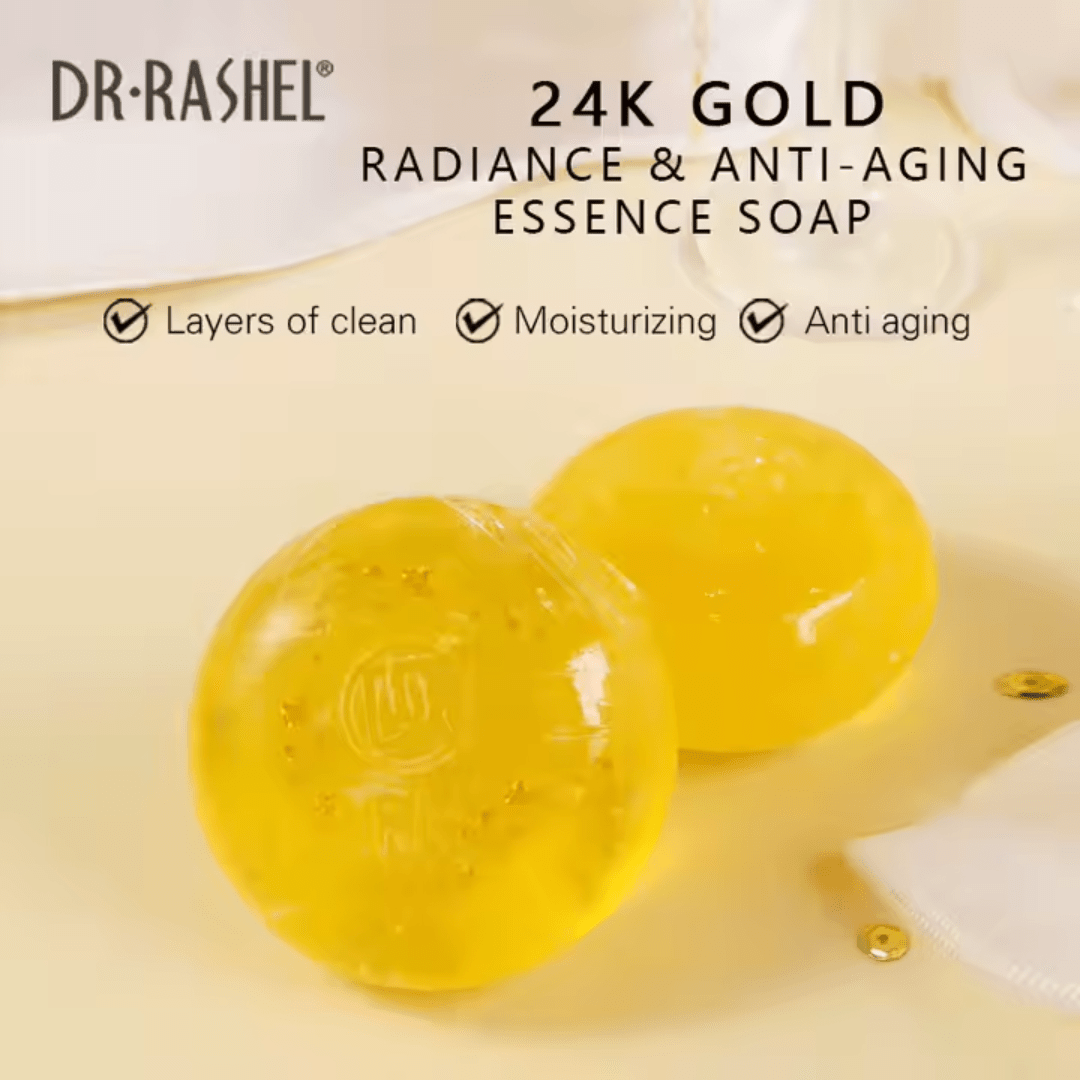 Dr Rashel 24K Gold Essence Soap – Radiance & Anti - Aging Formula - Ethereal soul Collections