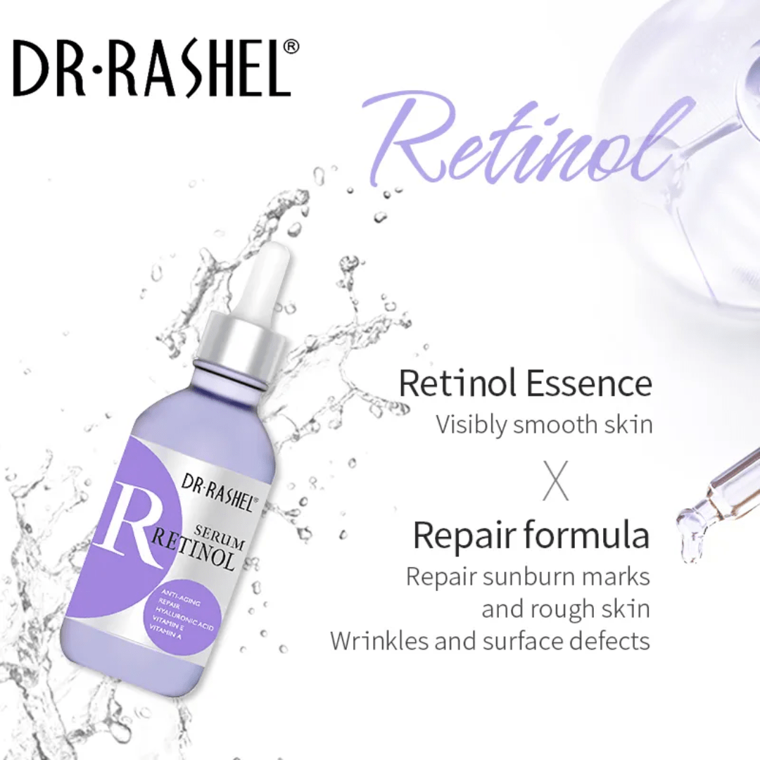 Dr Rashel 3 - in - 1 Serum Set – Retinol + Vitamin C + Hyaluronic Acid | Brightening & Anti - Aging Trio - Ethereal soul Collections