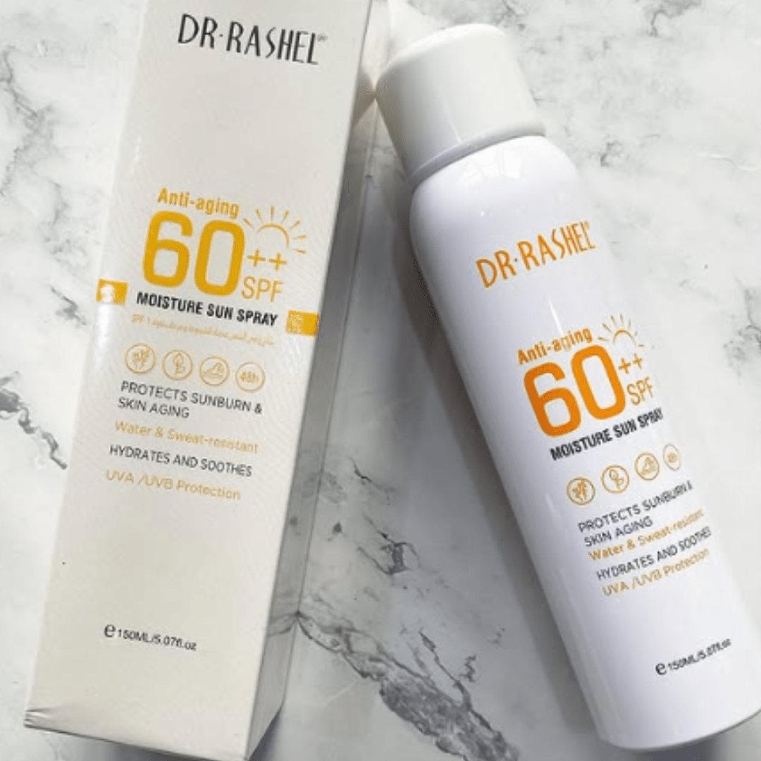 DR RASHEL Anti - Aging SPF 60++ Moisture Sun Spray – 150ml - Ethereal soul Collections