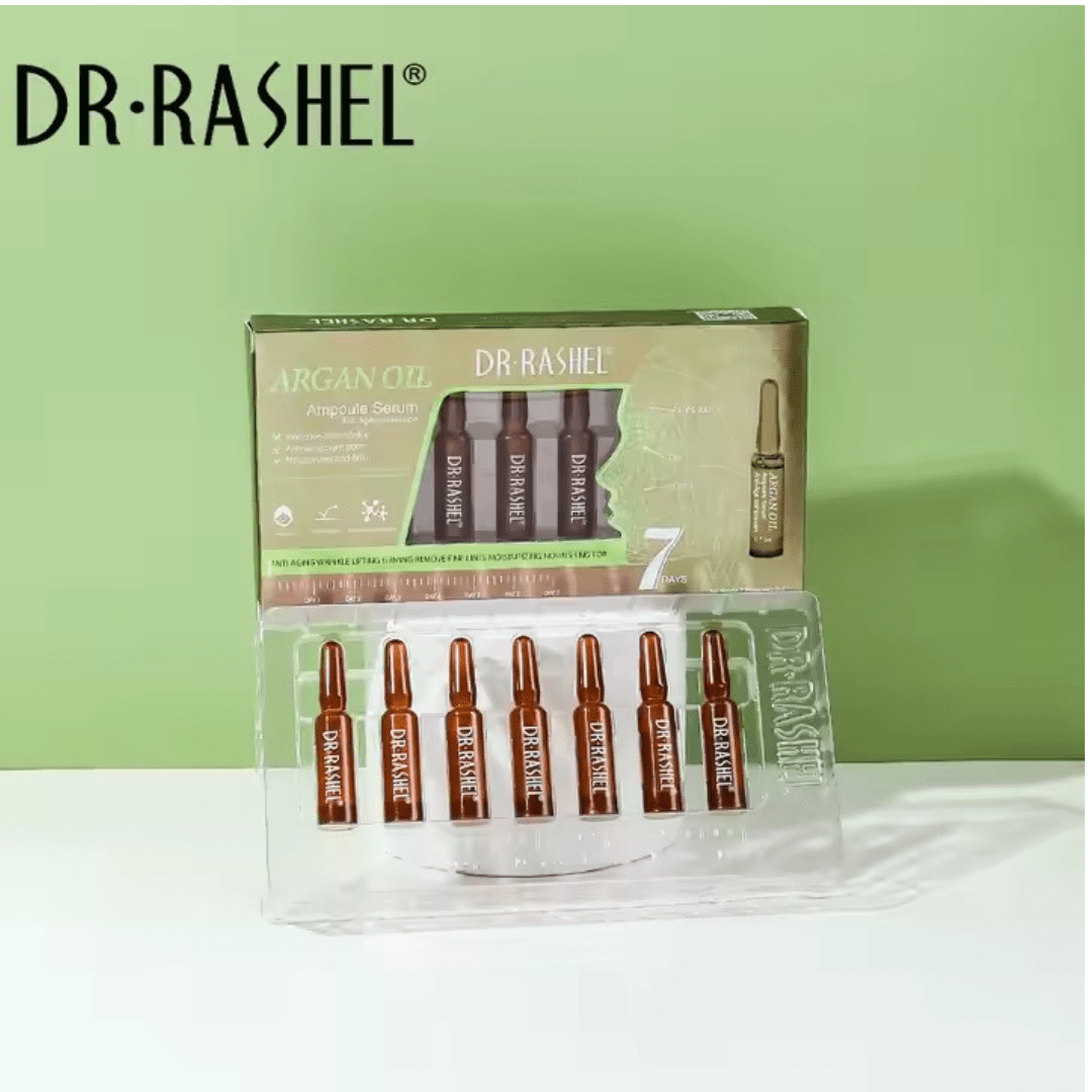 Dr. Rashel Argan Oil Ampoule Serum – 7 - Day Intensive Skin Repair Treatment - Ethereal soul Collections