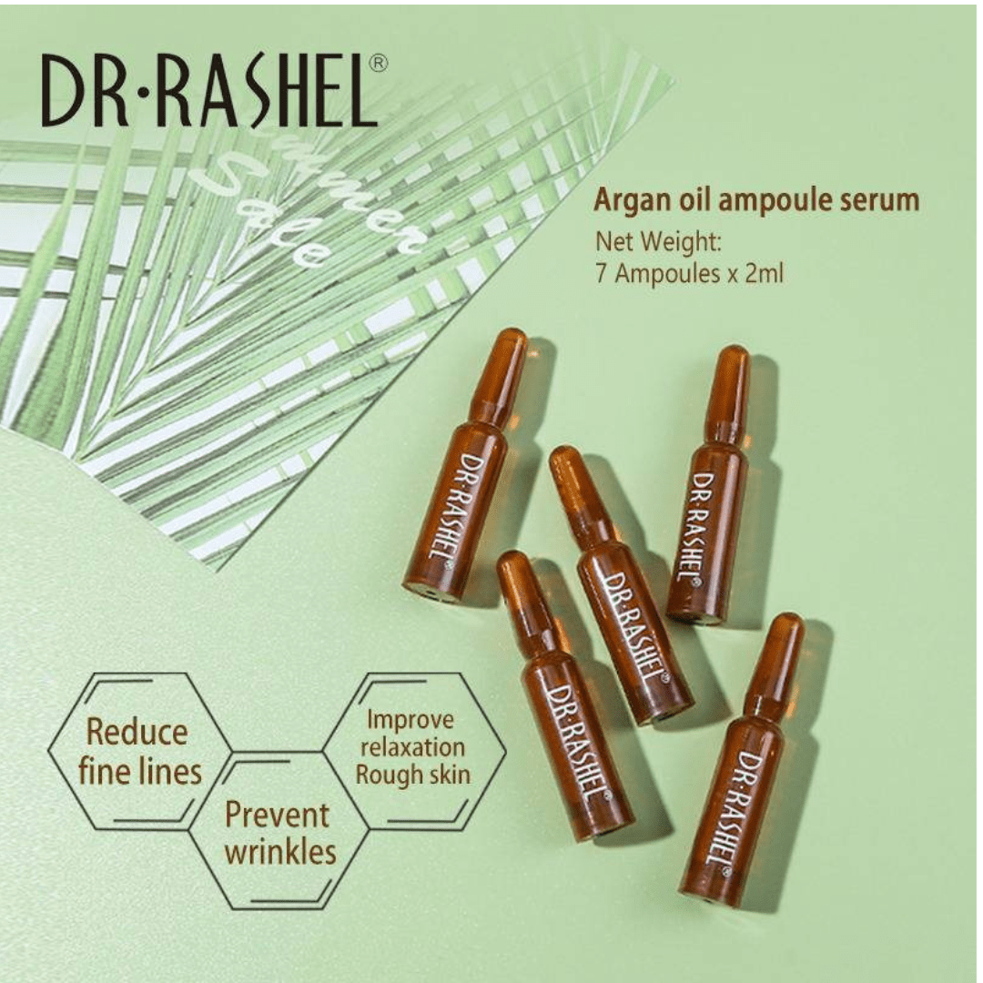 Dr. Rashel Argan Oil Ampoule Serum – 7 - Day Intensive Skin Repair Treatment - Ethereal soul Collections