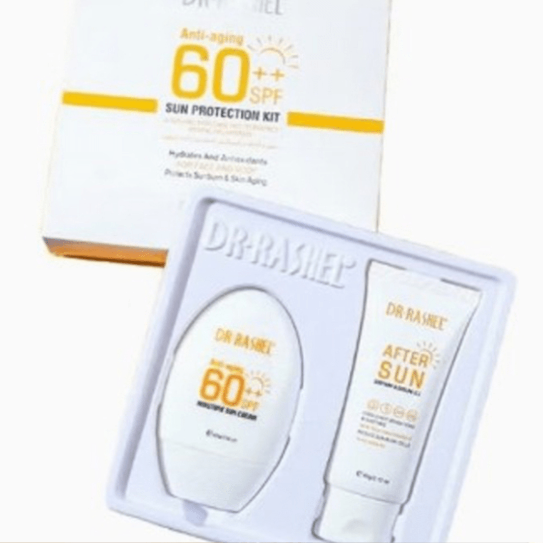Dr Rashel Sun Care Duo – SPF 60++ Moisture Sun Cream & After Sun Cooling Gel (2 x 60g) - Ethereal soul Collections