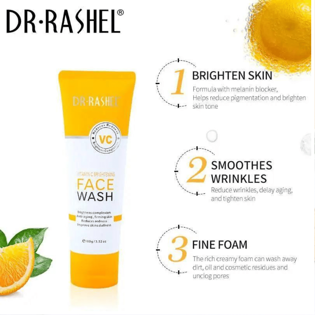 Dr Rashel Vitamin C Brightening Face Wash – 100g - Ethereal soul Collections