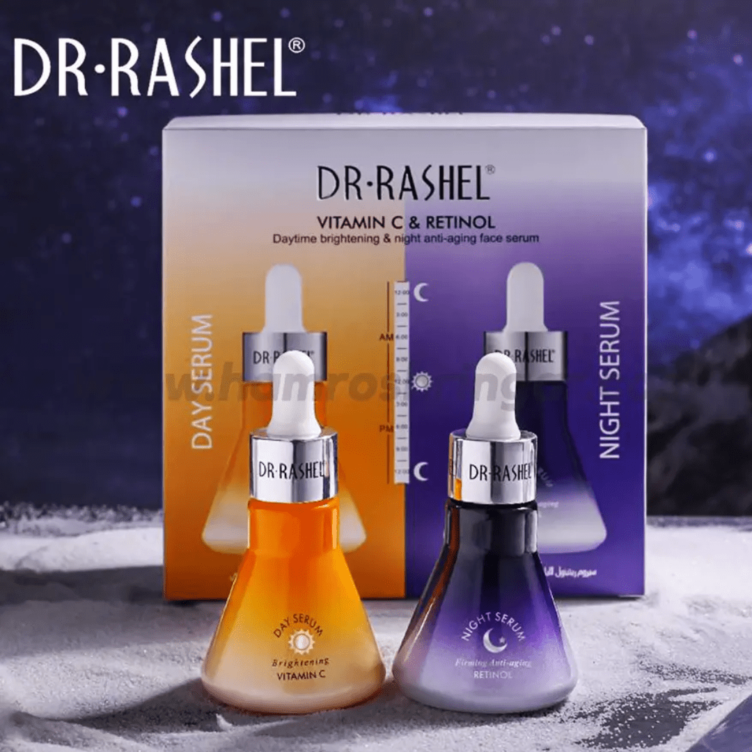 Dr Rashel Vitamin C & Retinol Day and Night Serum Set - Ethereal soul Collections