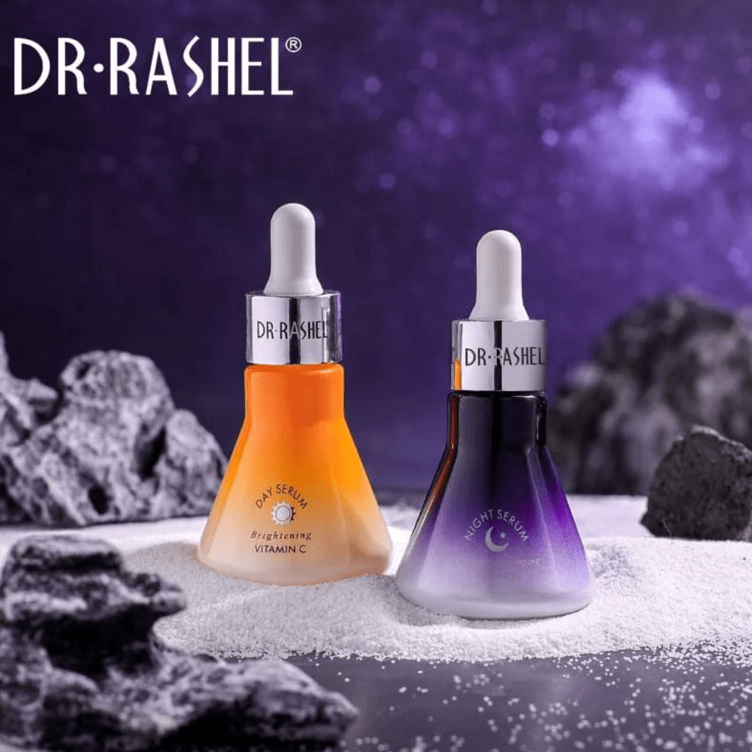 Dr Rashel Vitamin C & Retinol Day and Night Serum Set - Ethereal soul Collections
