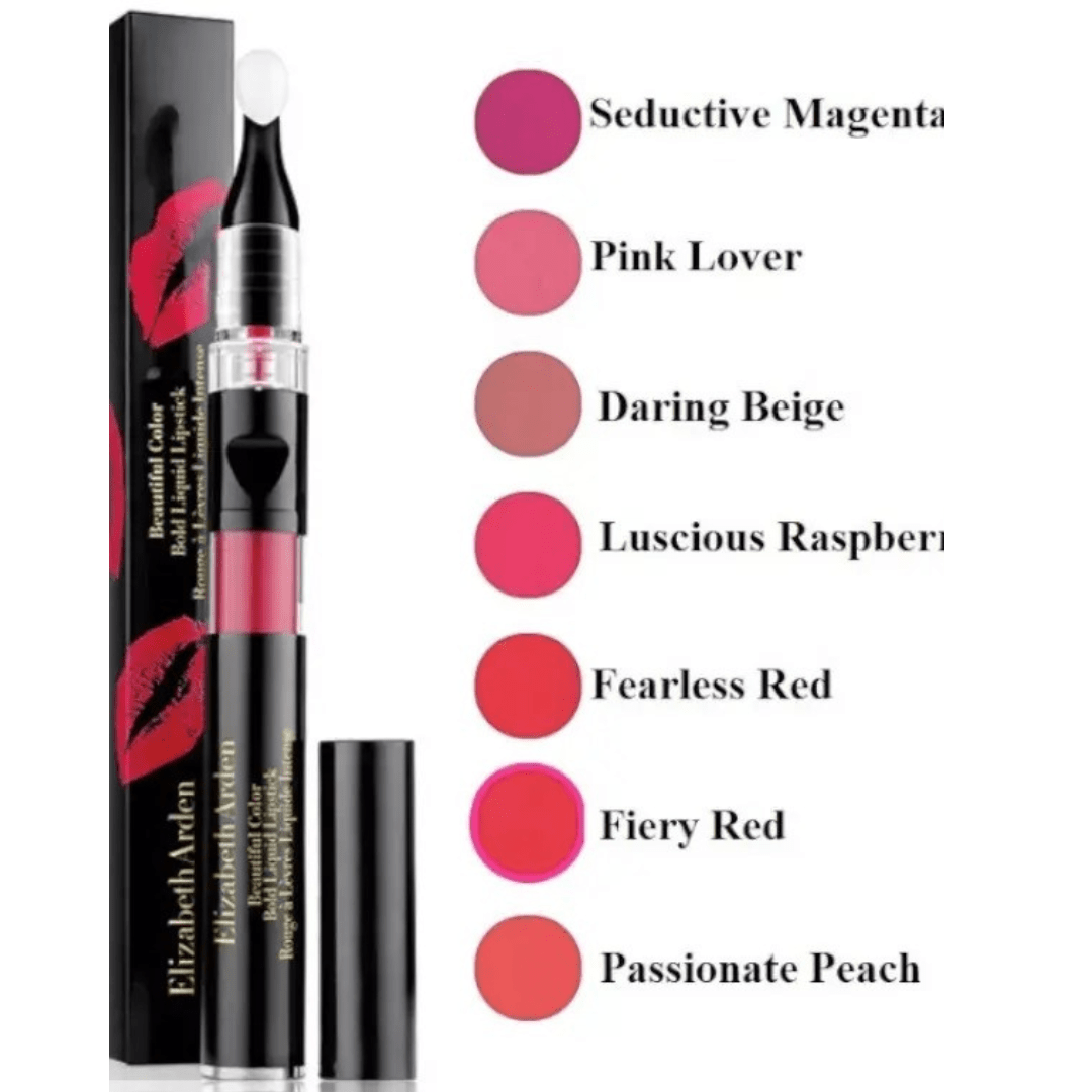 Elizabeth Arden Beautiful Color Bold Liquid Lipstick – High - Impact, Long - Wear Color - Ethereal soul Collections